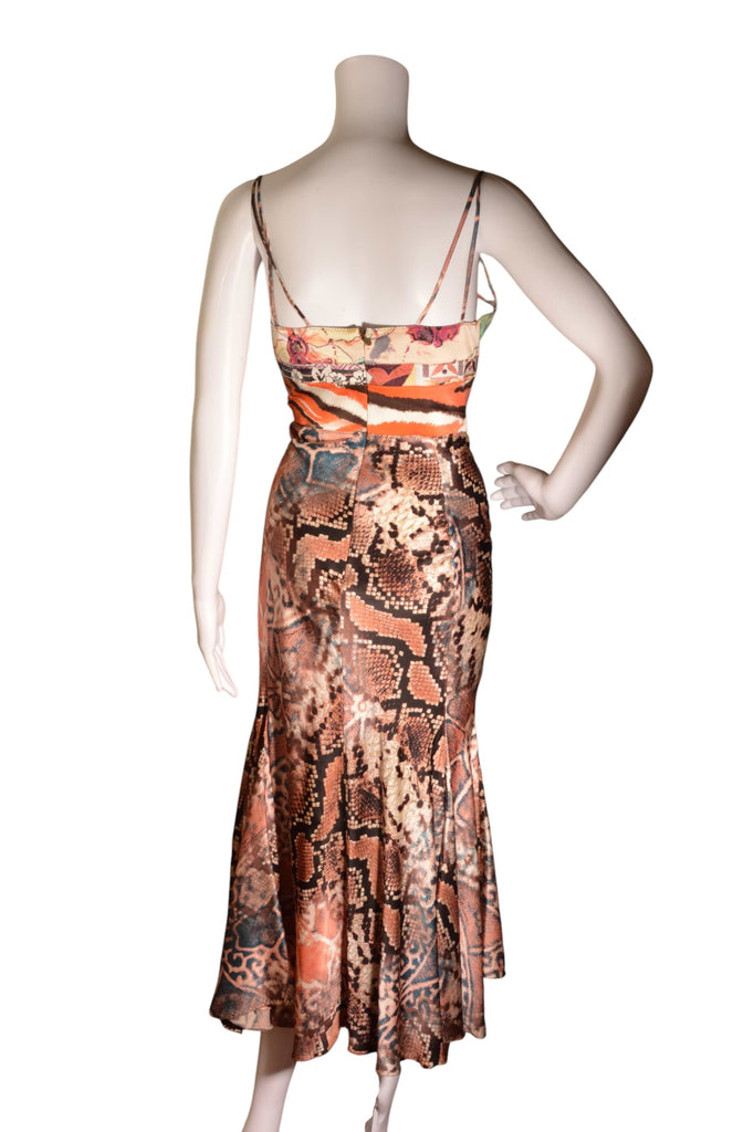 Roberto Cavalli Python Print Dress - irvrsbl