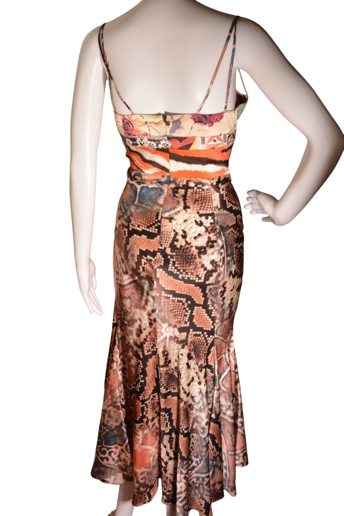 Roberto Cavalli Python Print Dress - irvrsbl