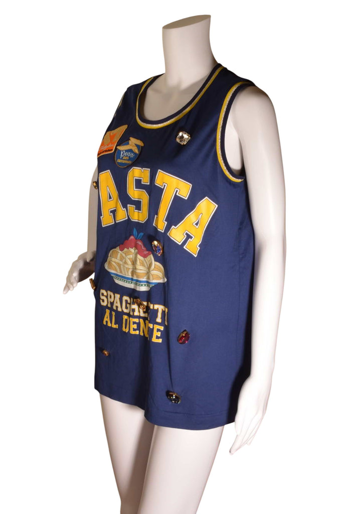 Dolce and Gabbana Pasta Spaghetti Al Dente Tank Top - irvrsbl