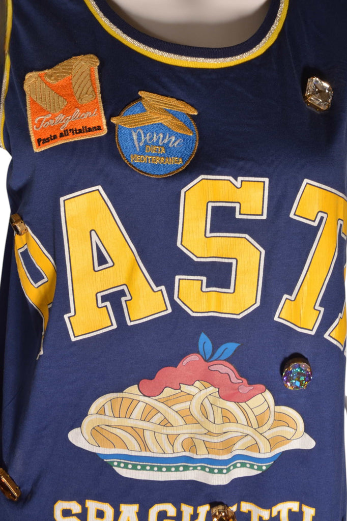 Dolce and Gabbana Pasta Spaghetti Al Dente Tank Top - irvrsbl