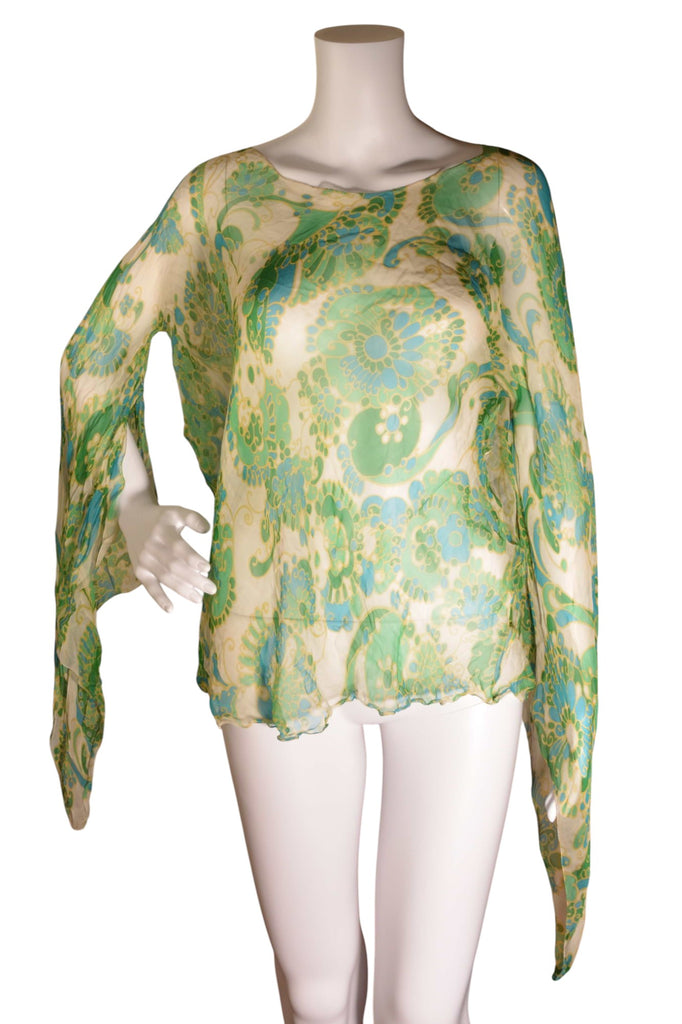 Dolce and Gabbana Sheer Paisley Top - irvrsbl