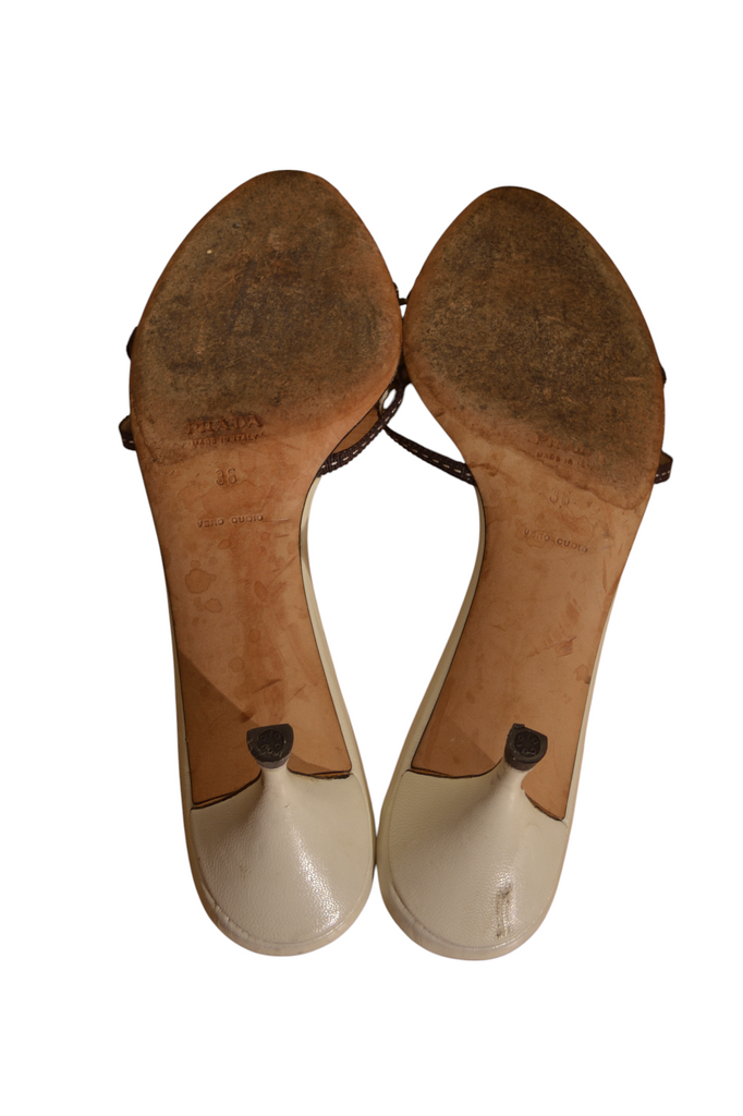 Prada 2002 Limited Edition Flower Heels - irvrsbl