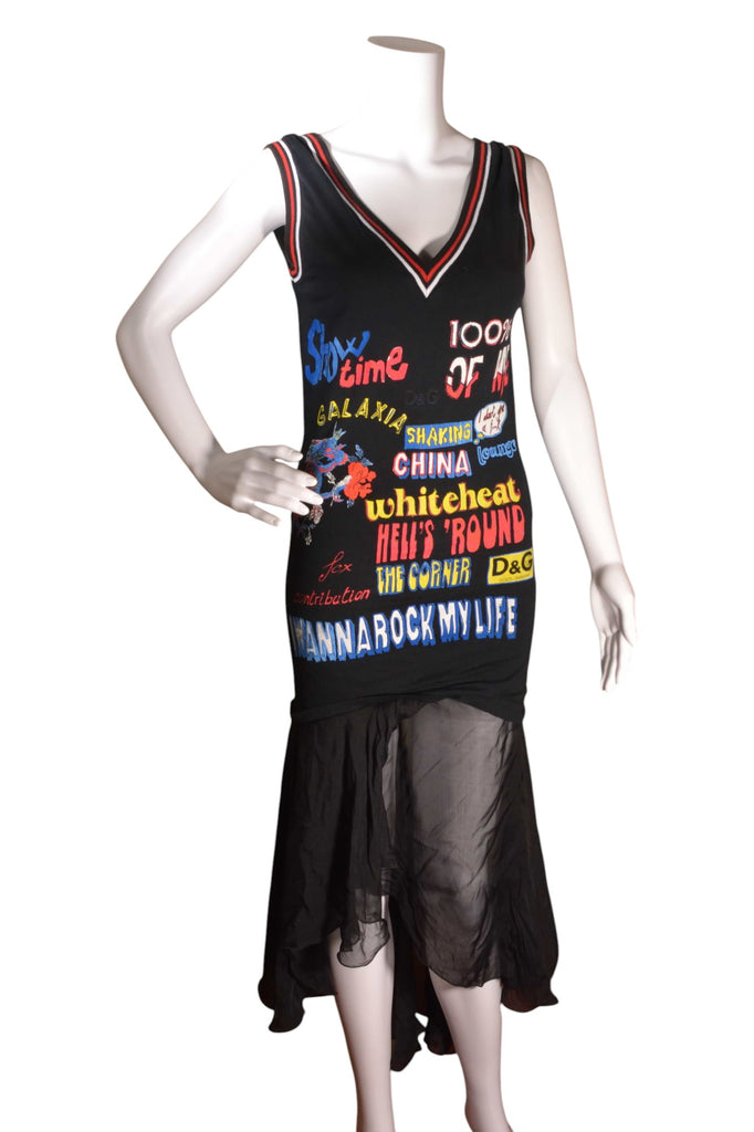 Dolce and Gabbana Show Time Printed Tank Dress - irvrsbl
