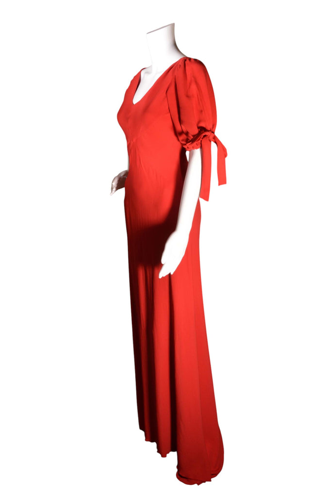 Valentino Puff Sleeve Red Gown - irvrsbl