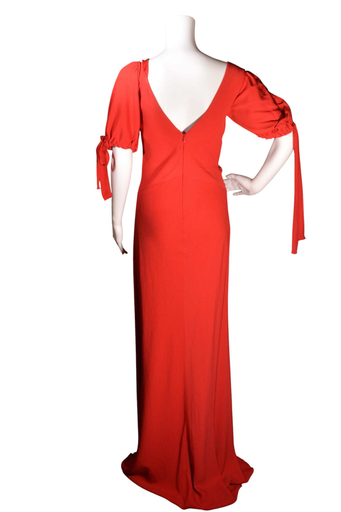Valentino Puff Sleeve Red Gown - irvrsbl
