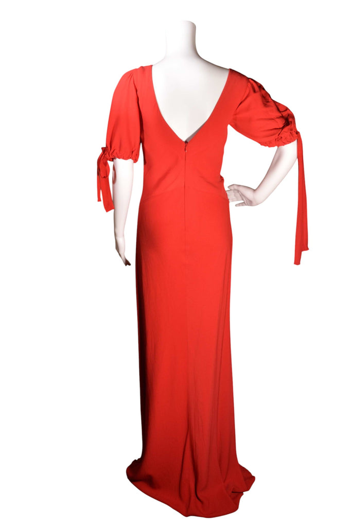 Valentino Puff Sleeve Red Gown - irvrsbl