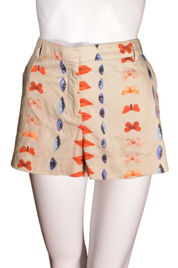 Alberta Ferretti Lips and Eyes Shorts - irvrsbl