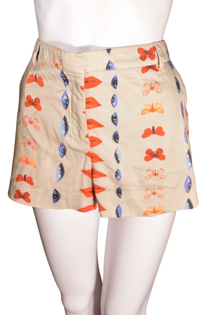 Alberta Ferretti Lips and Eyes Shorts - irvrsbl