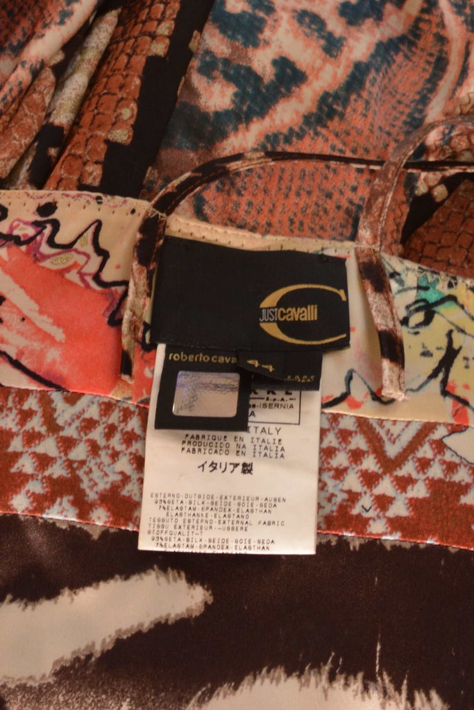 Roberto Cavalli Python Print Dress - irvrsbl