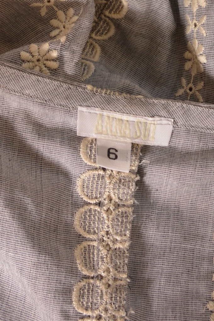 Anna Sui Milkmaid Broderie Top - irvrsbl