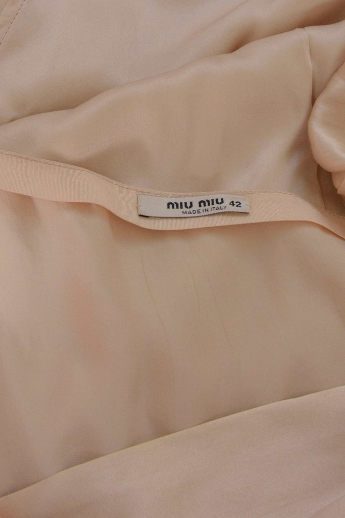 Miu Miu Satin Puff Sleeve Dress - irvrsbl