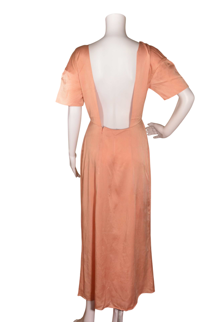 Miu Miu Silk Plunging Backless Dress - irvrsbl