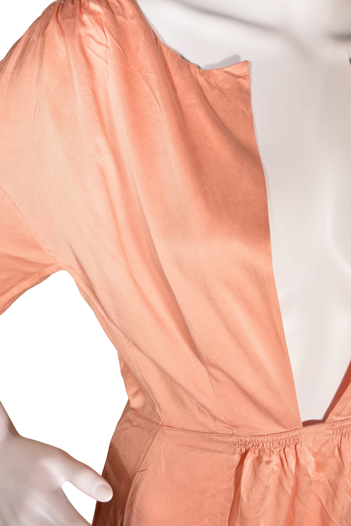 Miu Miu Silk Plunging Backless Dress - irvrsbl