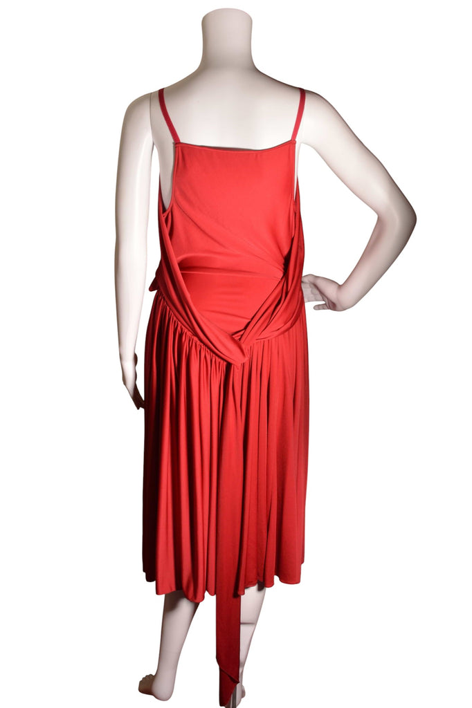 Yves Saint Laurent F/W 2012 Red Draped Dress - irvrsbl
