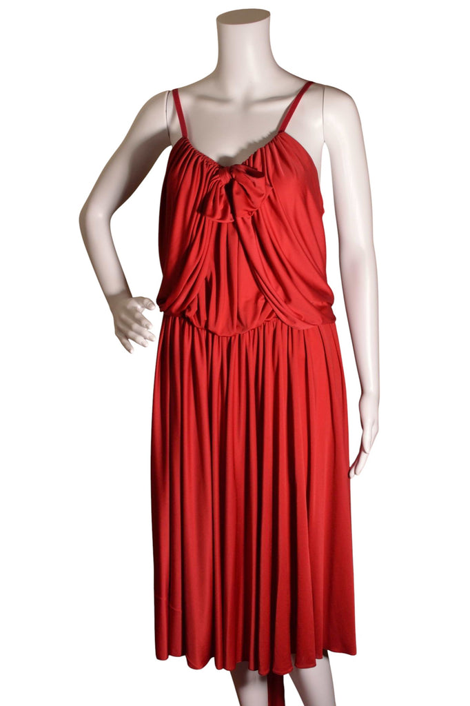 Yves Saint Laurent F/W 2012 Red Draped Dress - irvrsbl