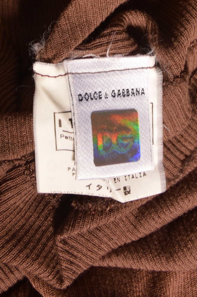 Dolce and Gabbana Ti Amo Top with Crochet Detail - irvrsbl