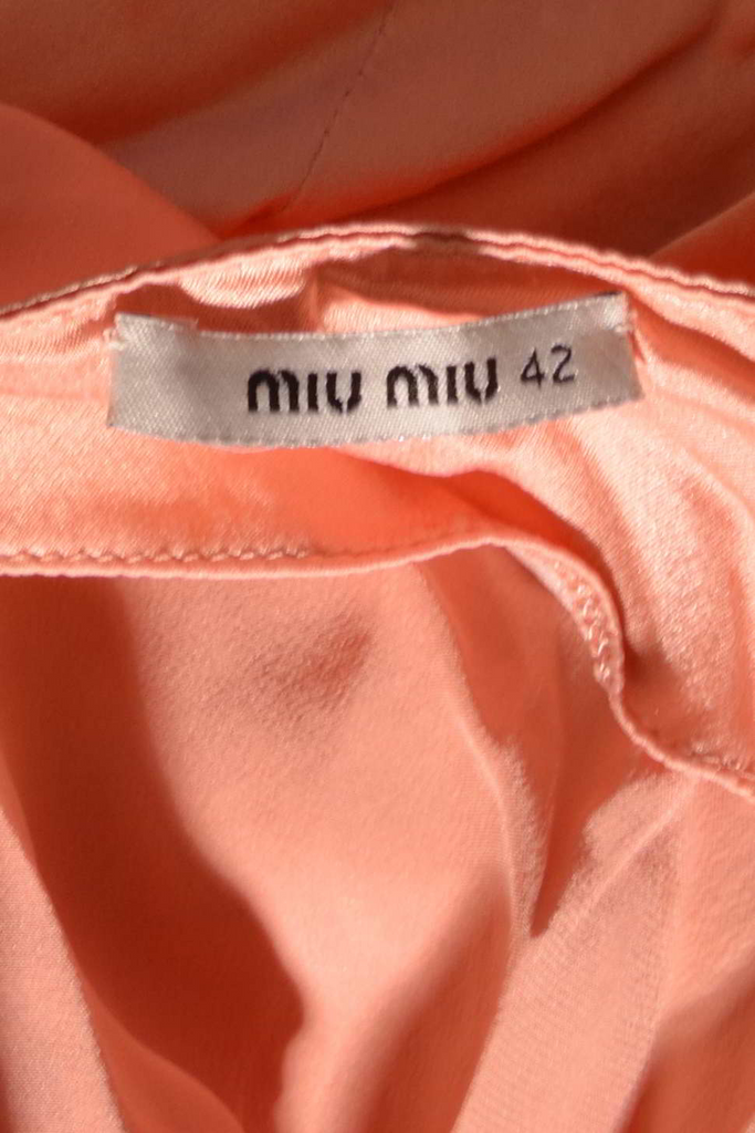 Miu Miu Silk Plunging Backless Dress - irvrsbl