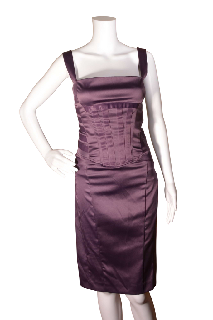 Roberto Cavalli Purple Bustier Dress - irvrsbl