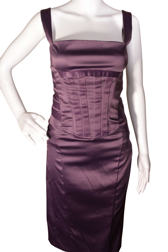 Roberto Cavalli Purple Bustier Dress - irvrsbl