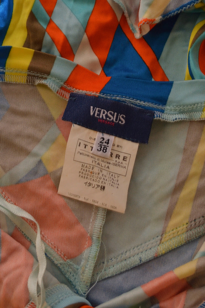 Versace Stripe Halter Dress - irvrsbl