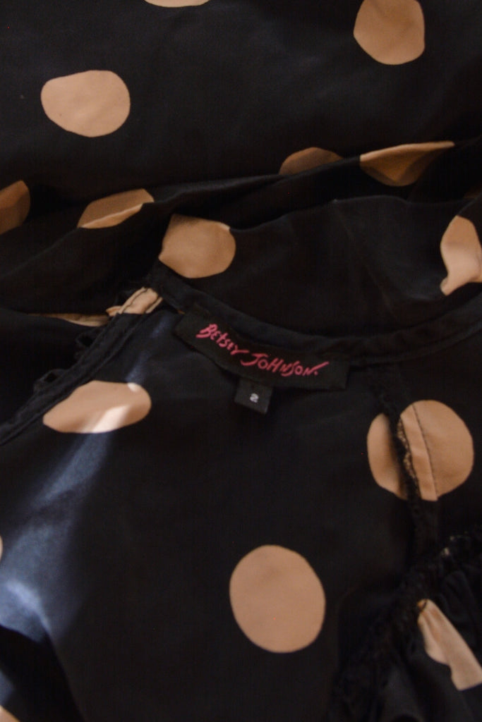 Betsey Johnson Polka Dot Tea Dress - irvrsbl