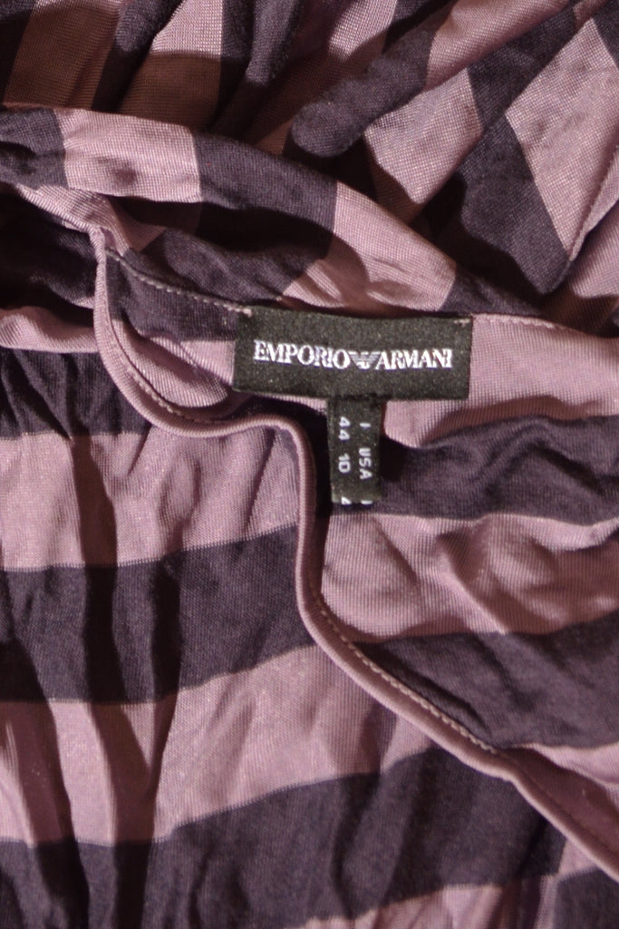 Emporio Armani Asymmetrical Striped Dress - irvrsbl