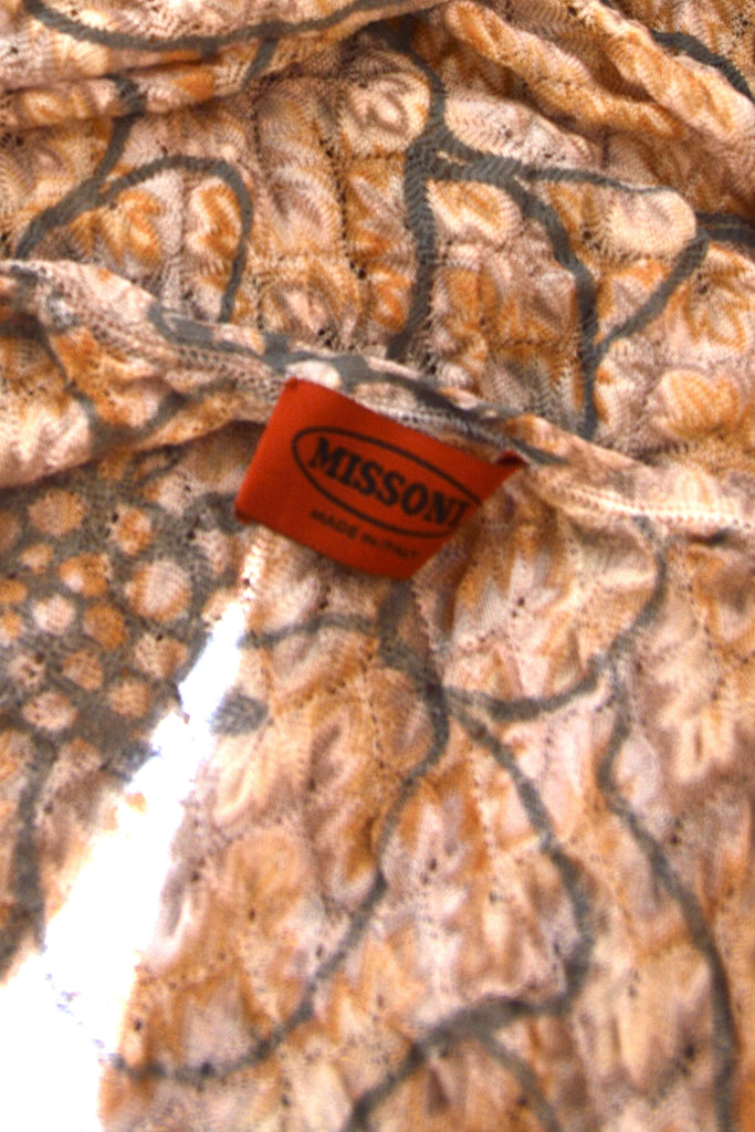 Missoni Cutout Knit Dress with Scarf - irvrsbl