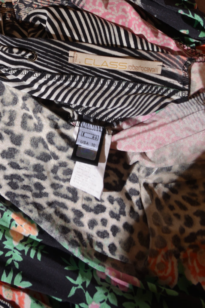 Roberto Cavalli Lace Up Plunging Dress - irvrsbl