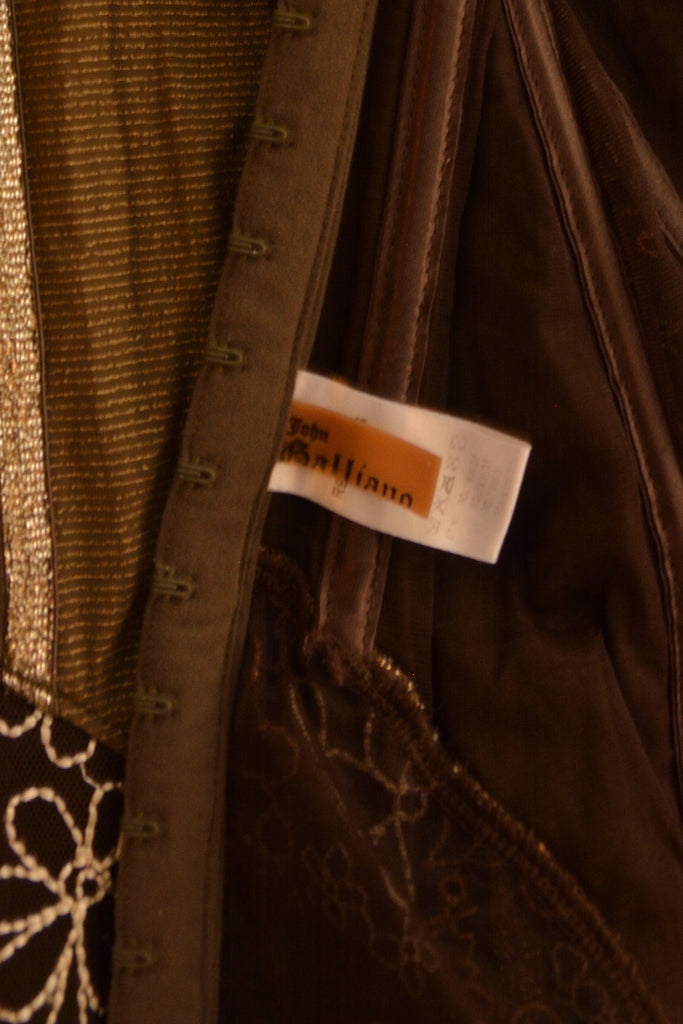 John Galliano Lace Up Bustier Top - irvrsbl