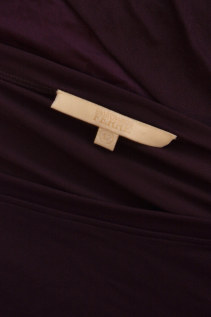 Gianfranco Ferre Plum Batwing Dress - irvrsbl