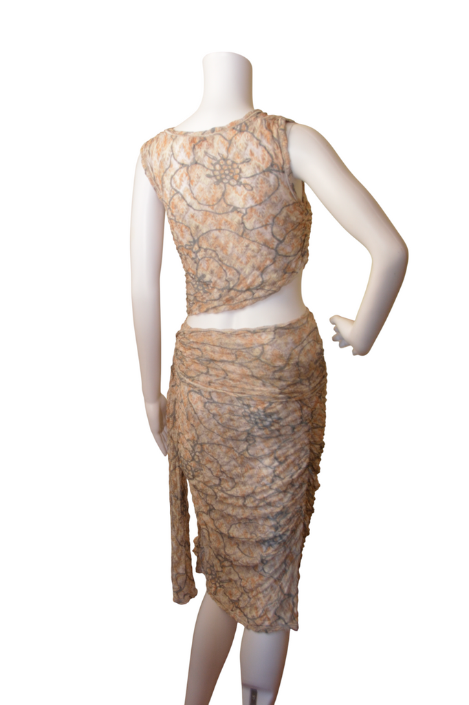 Missoni Cutout Knit Dress with Scarf - irvrsbl