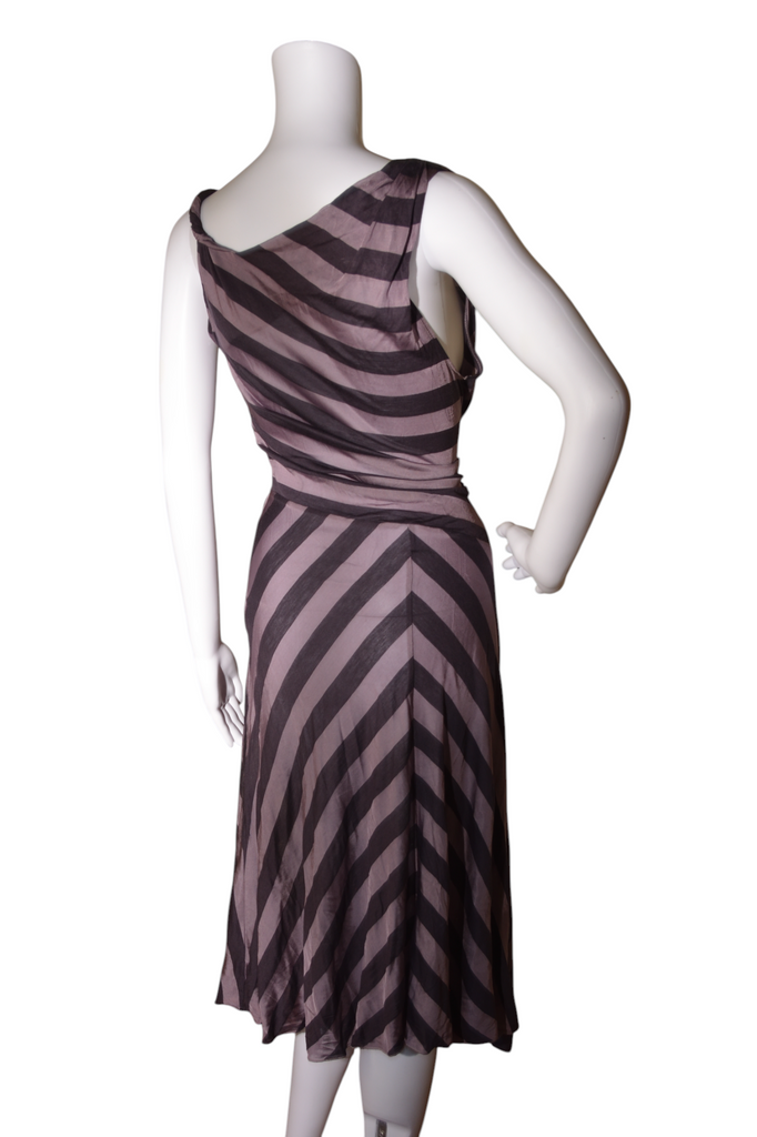 Emporio Armani Asymmetrical Striped Dress - irvrsbl