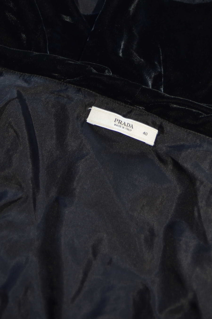 Prada Draped Velvet Top - irvrsbl