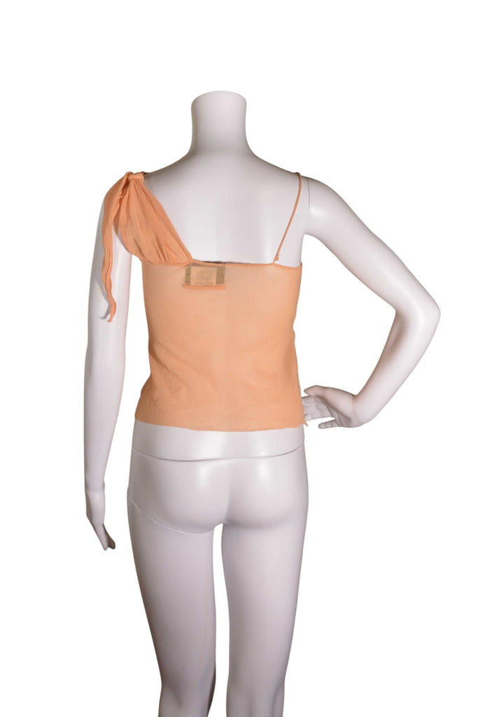 Jean Paul Gaultier Asymmetrical Nude Mesh Top - irvrsbl
