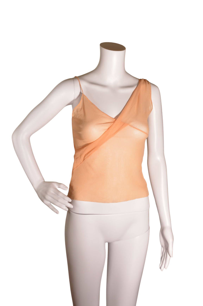 Jean Paul Gaultier Asymmetrical Nude Mesh Top - irvrsbl