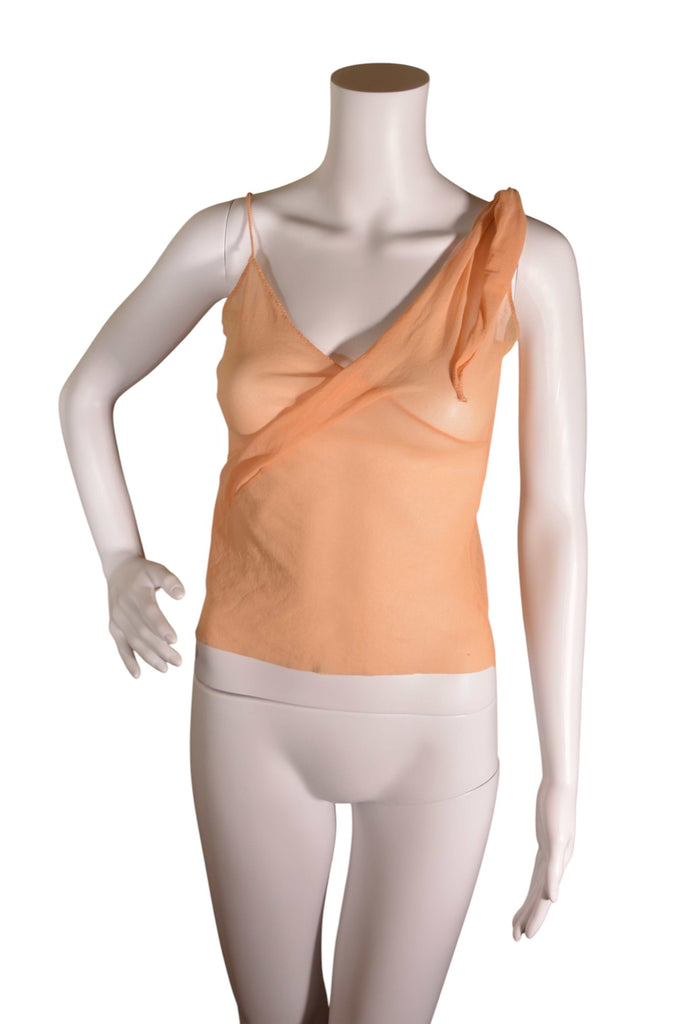 Jean Paul Gaultier Asymmetrical Nude Mesh Top - irvrsbl