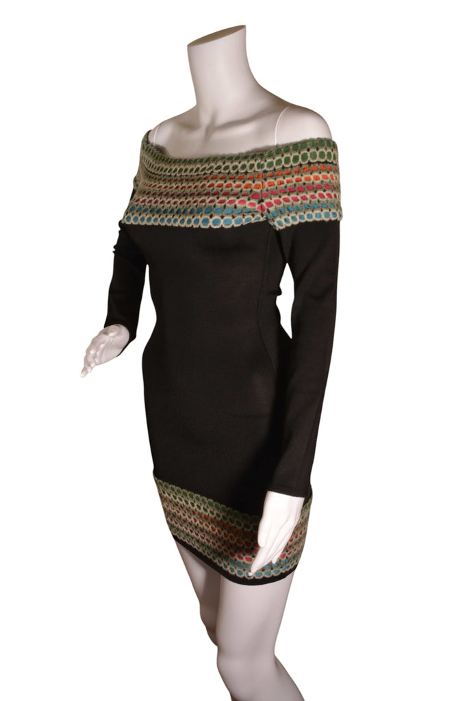 Alaia Off The Shoulder Knit Dress - irvrsbl