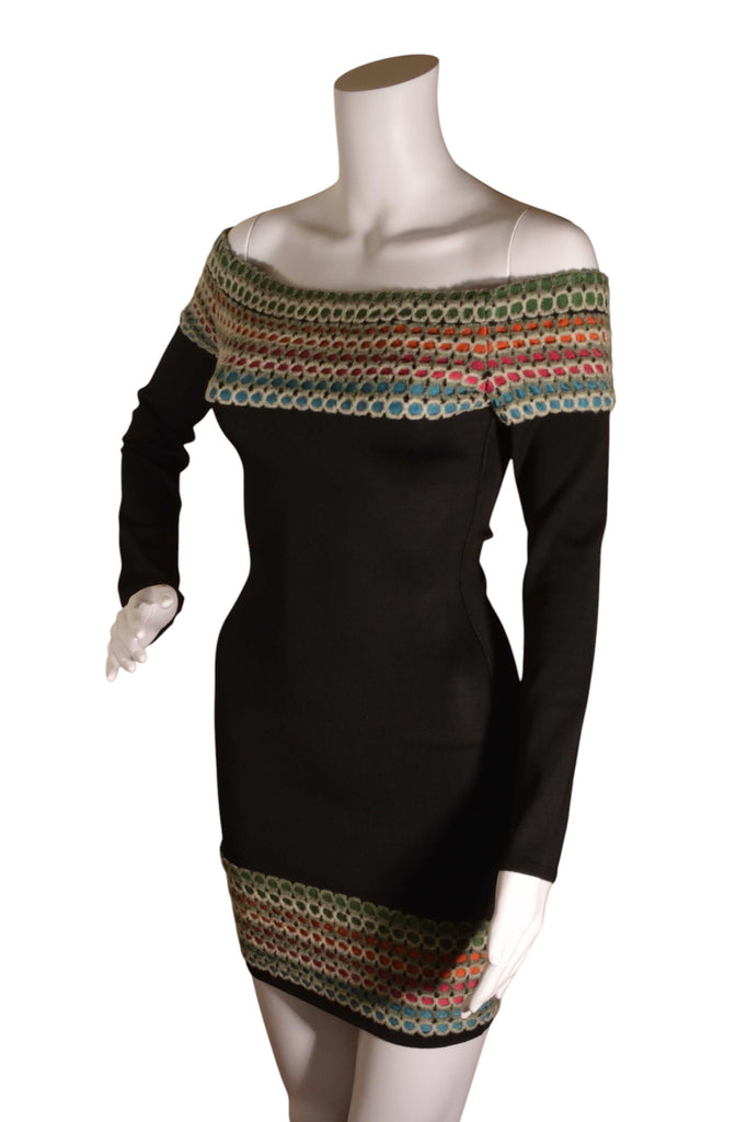 Alaia Off The Shoulder Knit Dress - irvrsbl