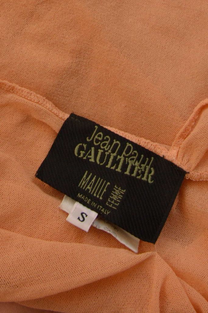 Jean Paul Gaultier Asymmetrical Nude Mesh Top - irvrsbl