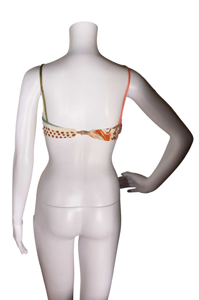 Jean Paul Gaultier Paisley and Bird Print Dress with Matching Bra c. 1998-1999 - irvrsbl