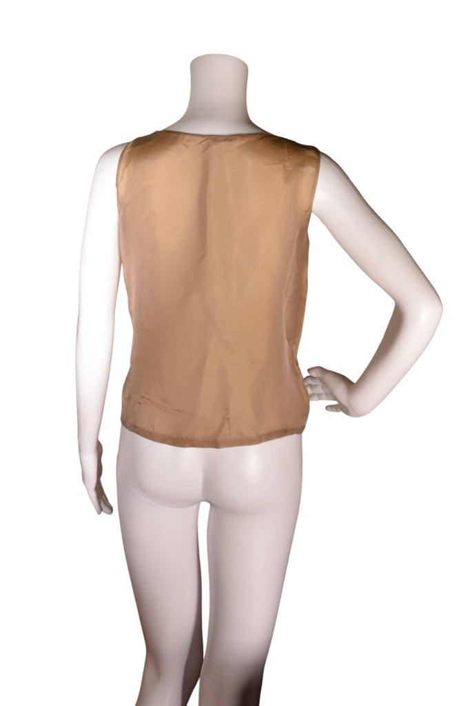 Miu Miu Silk Top with Capelet c. 2000-2001 - irvrsbl