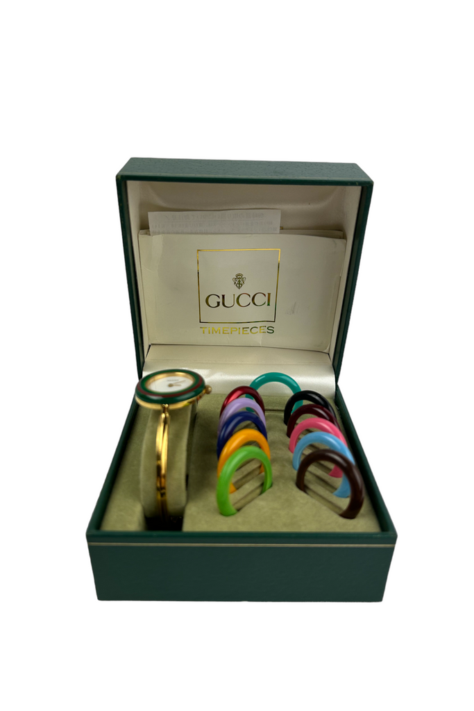 Gucci Watch with Interchangeable Bezels - irvrsbl