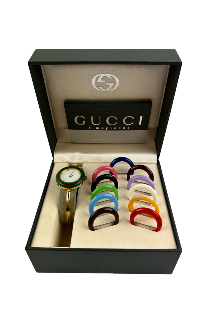 Gucci Watch with Interchangeable Bezels - irvrsbl