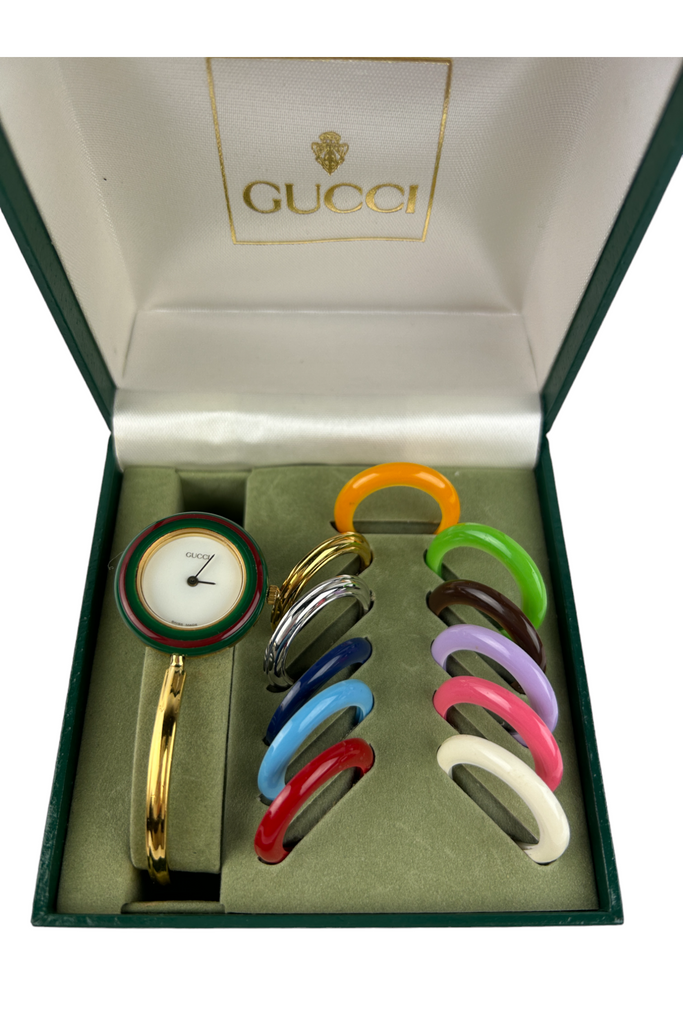 Gucci Watch with Interchangeable Bezels - irvrsbl