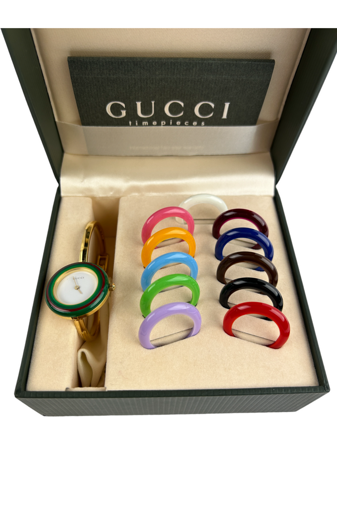 Gucci Watch with Interchangeable Bezels - irvrsbl