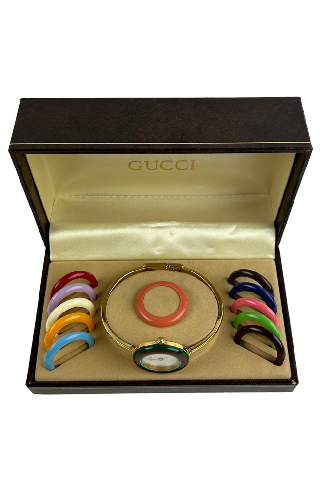 Gucci Watch with Interchangeable Bezels - irvrsbl