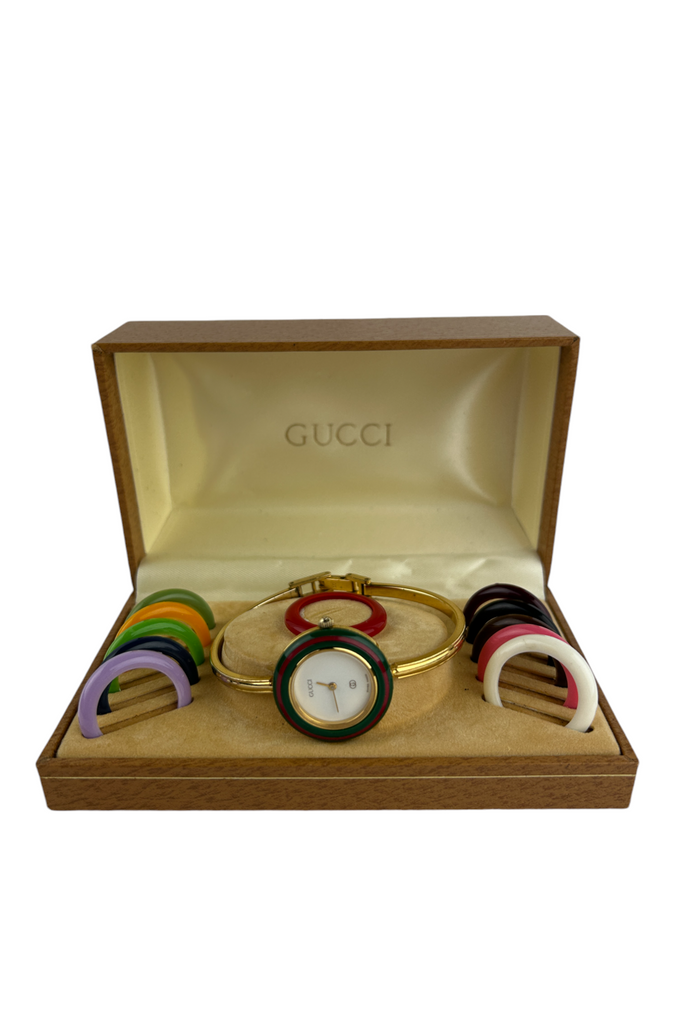 Gucci Watch with Interchangeable Bezels - irvrsbl