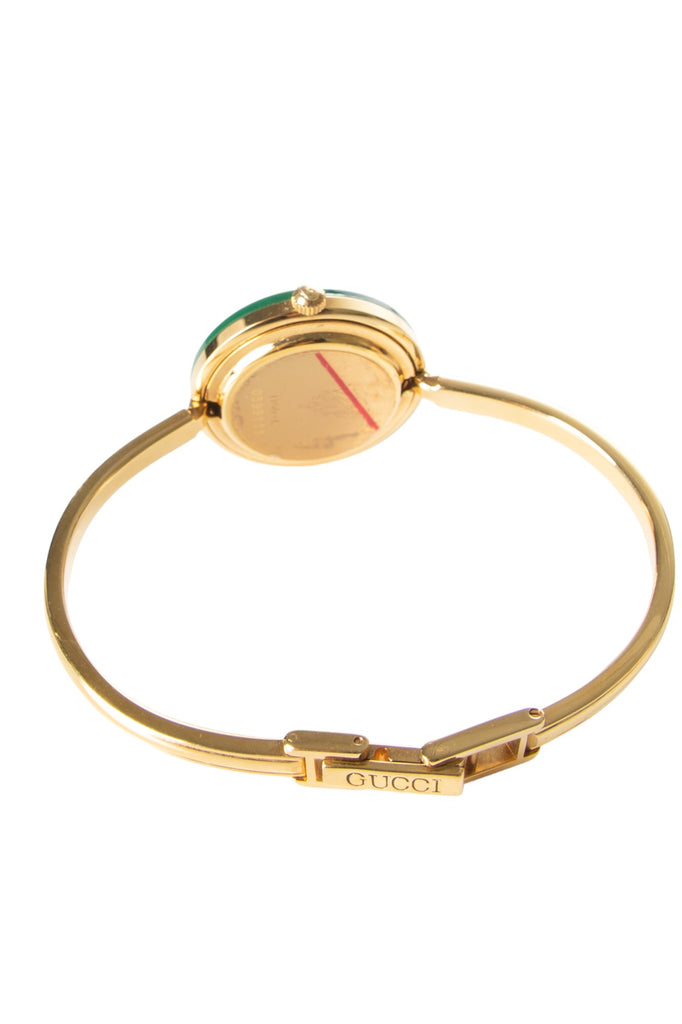 Gucci Authentic Gold Plated Multi Bezel Bangle Watch with Interchangeable Bezels - irvrsbl
