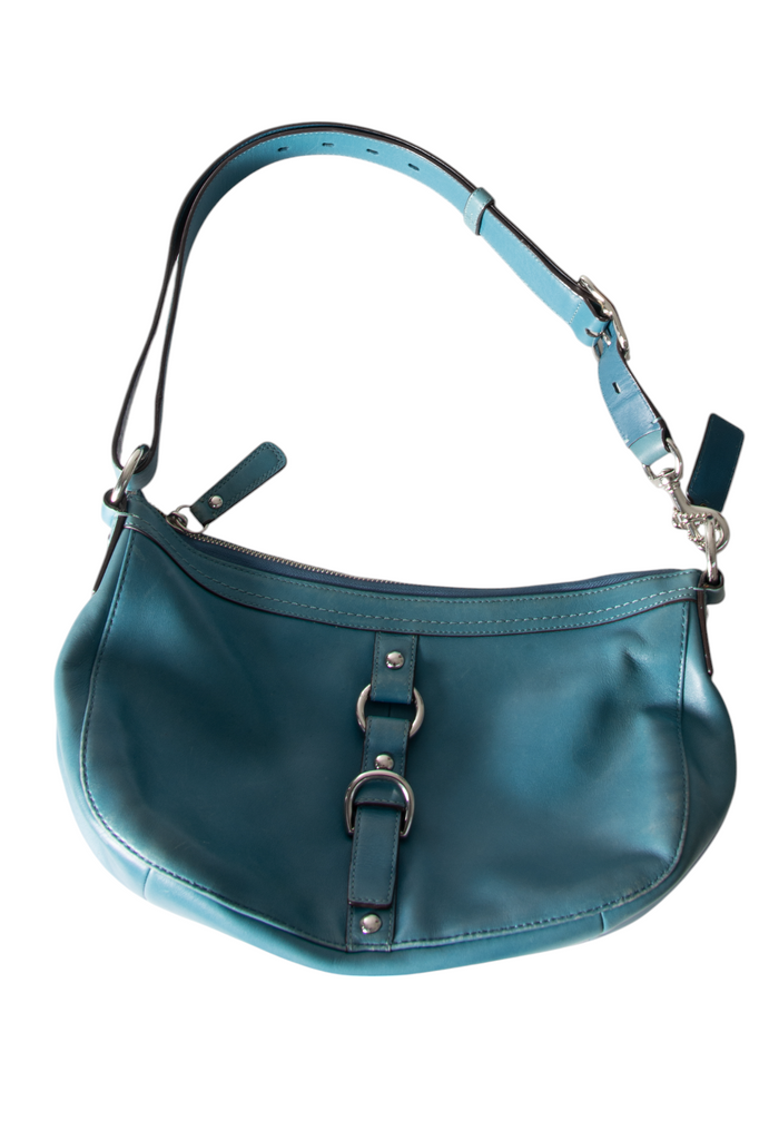 Coach Horsebit Leather Bag in Blue - irvrsbl