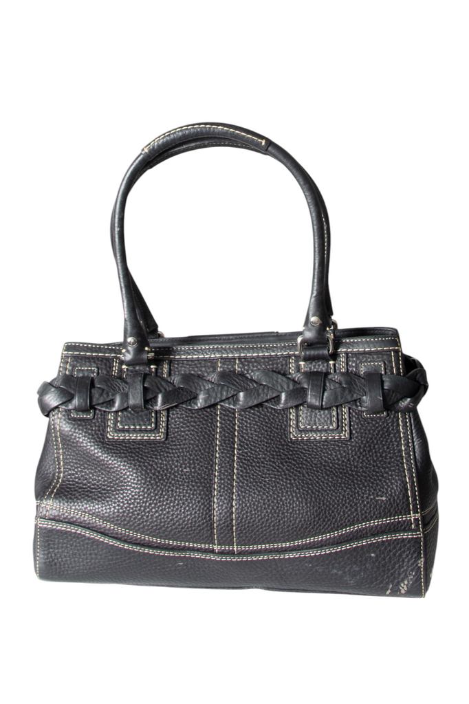 Coach Contrast Stitch Leather Bag - irvrsbl